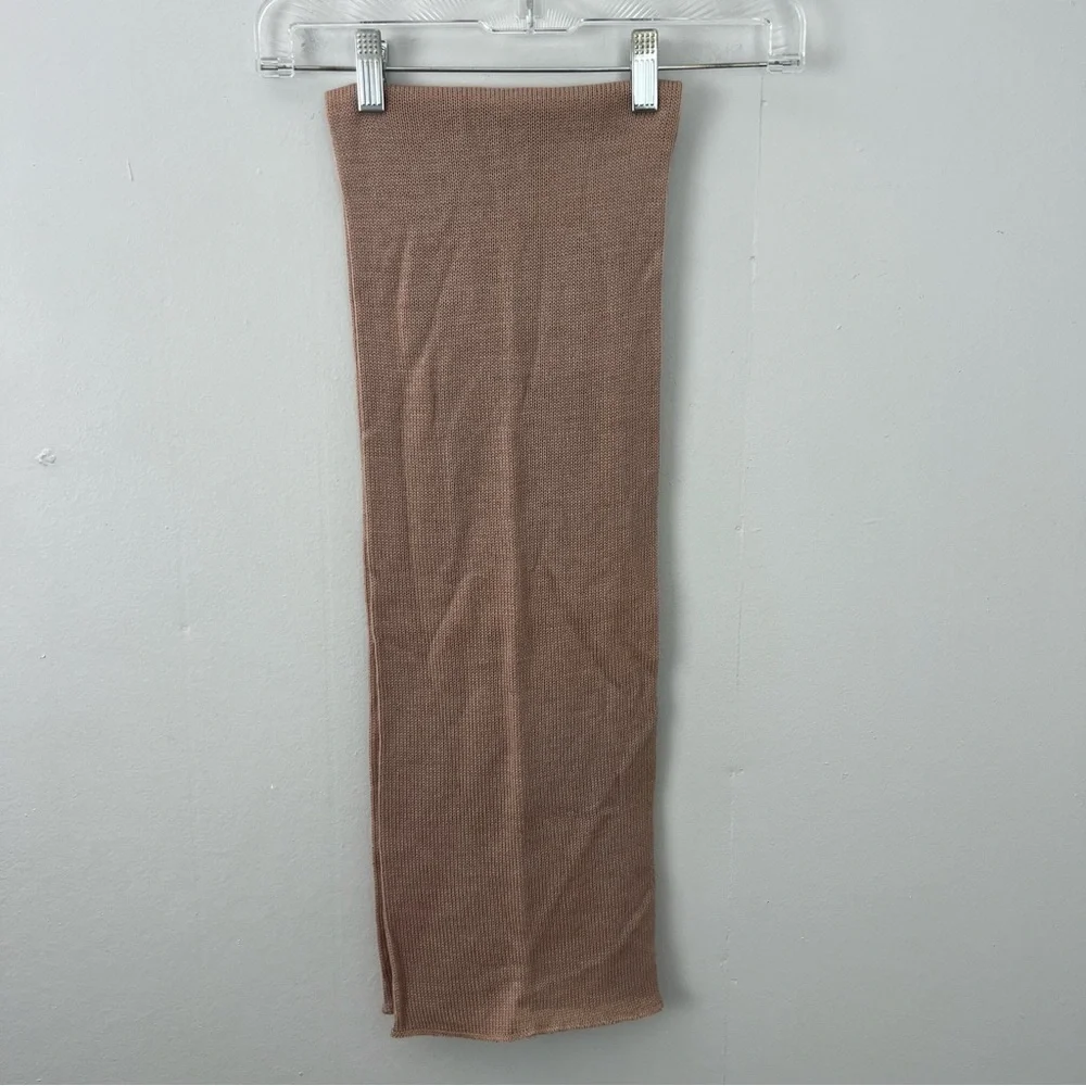 100% Wool Tan Beige Scarf